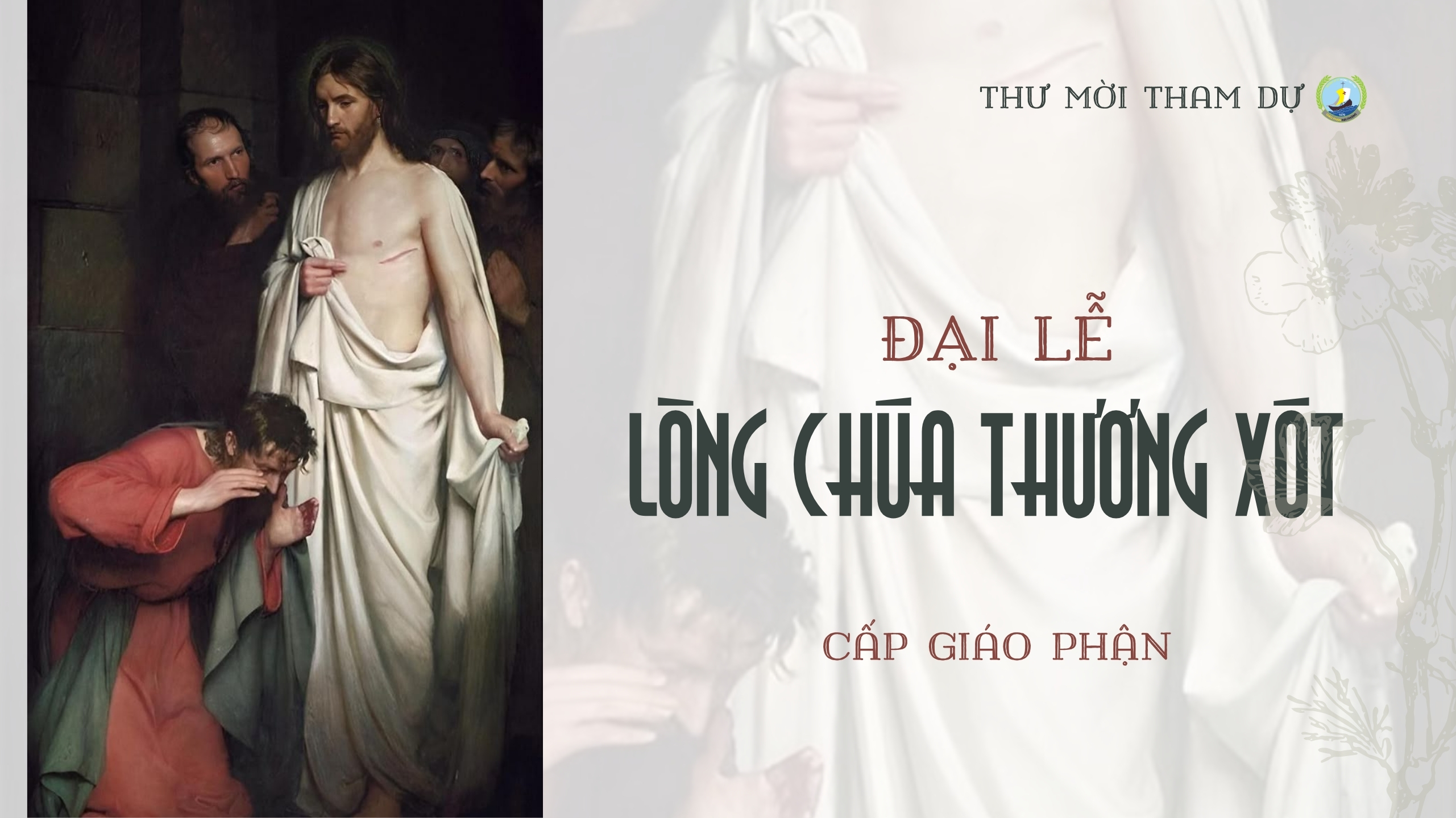 Thư mời tham dự Đại lễ Lòng Chúa Thương Xót cấp giáo phận